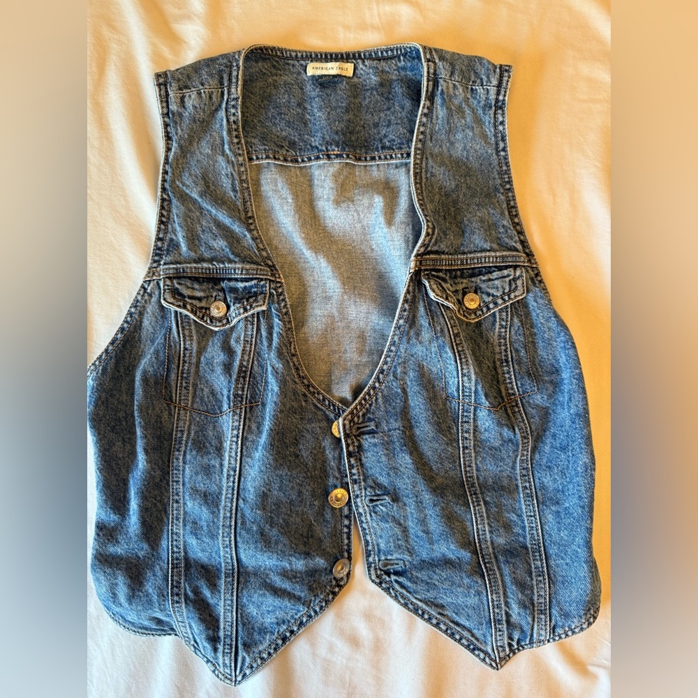 American Eagle Denim Vest